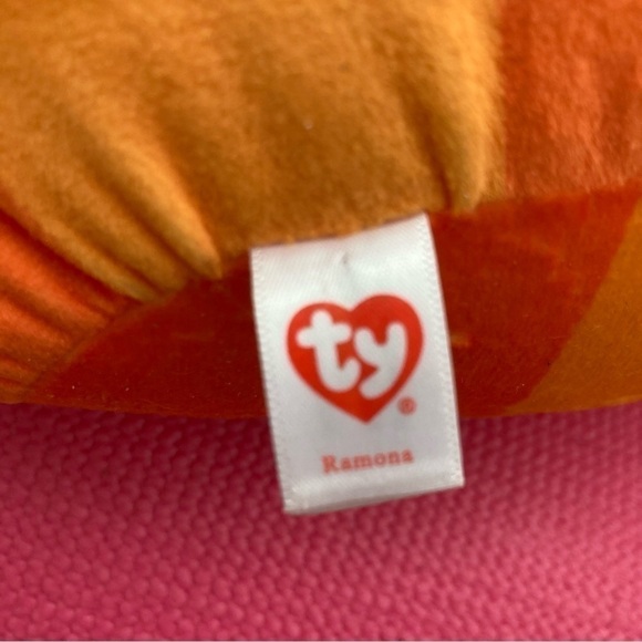 Ramona TY Squish-A-Boos Squishy Plush  Stuffed Toy Halloween Pumpkin 10” - Picture 7 of 8